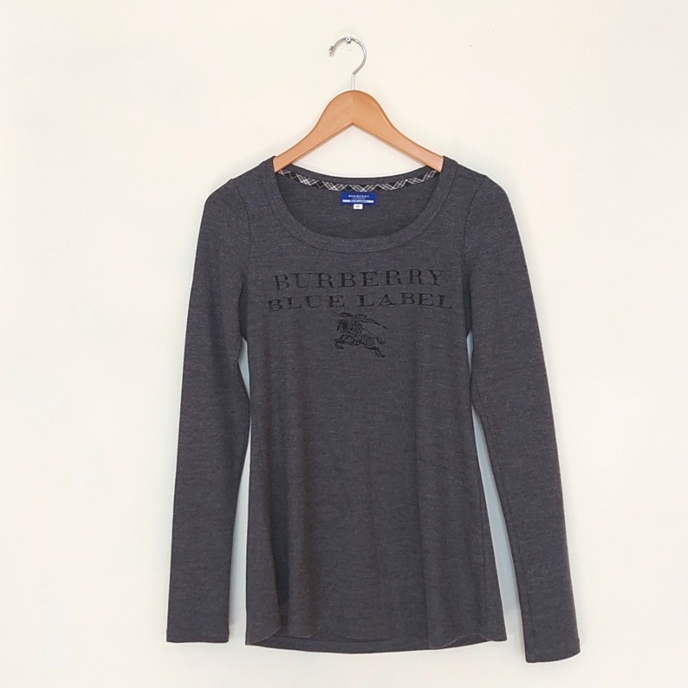 Burberry london blue label grey Thin Sweater